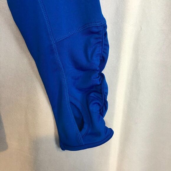 MPG Royal Blue warm Up Top 3/4 Zip Thumb Holes Size L. WW - Picture 2 of 7